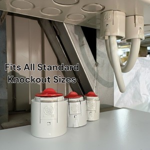 Adaptador de conducto a presión de ABS liso, sellado, patentado, sólido y duradero para caja de conexiones comercial, cableado de alimentación y construcción. - Product Image 2