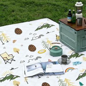 Tapis de camping pliable à faible MOQ avec poignée, tapis de pique-nique facilement pliable avec dos imperméable pour <span class=keywords><strong>la</strong></span> herbe, <span class=keywords><strong>la</strong></span> randonnée, les voyages et les concerts - Product Image 4