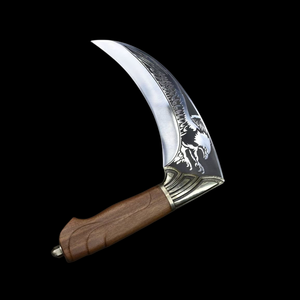 Eagle Pattern Crescent Scimitar Outdoor Mower Hoz de mango corto suministrada por Chinese Factory - Product Image 3