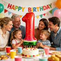 Ballon en aluminium CYmylar Global de 40 pouces, motif pastèque numérique 1, pour fête hawaïenne sur le thème des bébés d'un an, ou baby shower