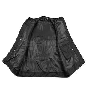 Chaleco de cuero genuino para hombre, Chaleco de cuero de moda para uso en invierno, Chaleco de cuero recién llegado a la venta - Product Image 5