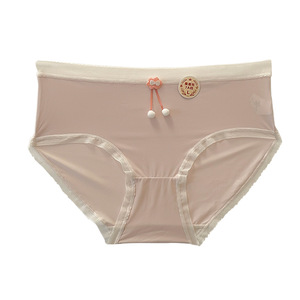 Nueva Mascarilla de Entrepierna de Seda de Morera Ultrafina y Transpirable Antibacteriana para Uso Diario, Modelo Hipster, Sin Costuras, Efecto Piel Helada, Color Sólido, Colección Verano 2025 - Product Image 5