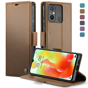 <span class=keywords><strong>R20</strong></span> étui en cuir lisse pour Xiaomi Redmi 11A 12C nouveauté luxe magnétique béquille RFID portefeuille couverture pour Redmi 12C étui - Product Image 4