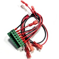 Connecteur rapide à fourche 8 positions pour câble, bornier, fils rouge et noir 22-18 AWG, femelle et mâle, Ferre Industrial