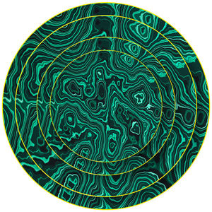 Assiettes en porcelaine à motif spécial vert, design gravé, écologiques et durables - Product Image 2
