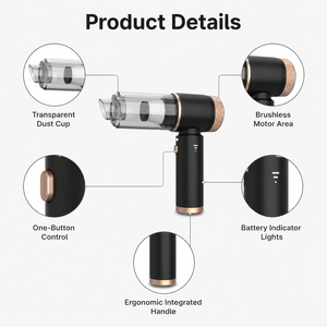 Cordless Handheld <b>Vacuum</b> <b>Cleaner</b> 100W Brushless Motor 20KPa Strong Suction Portable <b>Mini</b> Car <b>Vacuum</b> <b>Cleaner</b> OEM Supplier - Product Image 4