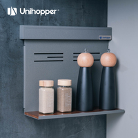 UNIHOPPER NOUVEAU Étagère de rangement modulaire murale pour cuisine, support réglable pour couteaux, cuillères et ustensiles avec organisateur d'épices
