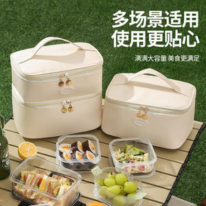 Sac à lunch isotherme double couche Beilian 25x18x21cm, portable, pour le stockage des aliments, idéal pour les employés de bureau et les étudiants - Product Image 5