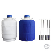 Conteneur sous pression pour azote liquide blanc 3,1 L en alliage d'aluminium pour le stockage du sperme, thermos pour l'insémination, facile à utiliser