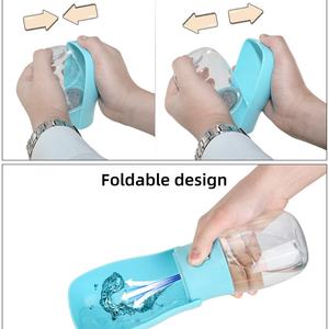 Dispensador de Agua Plegable para Mascotas, Libre de BPA, con Filtro, Portátil, a Prueba de Fugas, para Viajes, Botellas de Agua para Perros y Cachorros - Product Image 2