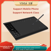 Vinsa 1060 artı grafik Tablet 10X6 inç pasif Emr Stylus grafik Tablet ile animatör için