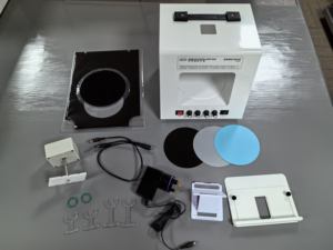 Offre Spéciale Sanoto Boîte à Lumière 20cm 30cm Fond Noir Support Rotatif pour Colliers Boîte Photo avec Plateau Tournant - Product Image 4