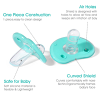 NCVI Tétine portable en silicone sans BPA avec biberon pour nourrir les nourrissons, sans danger pour les bébés, avec fruits frais