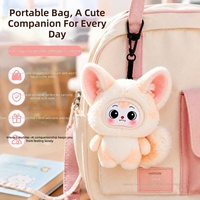 Porte-clés Kawaii en peluche animale - Collection de pendentifs mignons de dessins animés