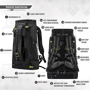 Muestra Gratis, Bolsa de Natación Más Vendida de Gran Capacidad, Mochila Deportiva con Compartimento Seco y Moderna Bolsa de Transición para Triatlón - Product Image 5
