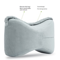 Oreiller pour les genoux en mousse à mémoire de forme Oreiller pour les jambes à rebond lent pour l'hôtel Technics tricotés Soulagement de la pression pour les femmes enceintes