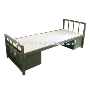 Bán Buôn Giường Đơn Dành Cho Người Lớn Nhân Viên Ký túc xá Thép Duy Nhất Lớp Giường Với Ngăn Kéo Cho Nhà Tù - Product Image 6