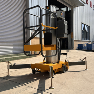 Piattaforma di Lavoro Aerea Verticale Idraulica Monocolonna Portatile in Lega di Alluminio, Capacità 150kg, Altezza 6-12m - Product Image 5