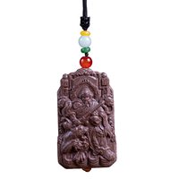 Pendentif personnalisable Zhao Gongming, Dieu de la Richesse, parfumé aux herbes naturelles, fait main, aromathérapie traditionnelle, cadeau bien-être