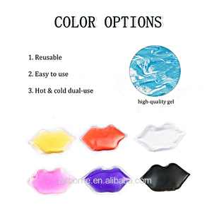 Reusable Hot Cold Gel Packs With Glitter Lip Shape Ice Gel Pack Pink Mini Lip Shaped Beauty Gel Custom Lip Ice Pack - Product Image 5