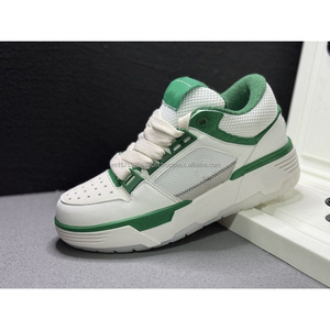 Sneakers Chunky de Luxe pour Hommes, Chaussures Blanches en Maille à Lacets, Plateforme Respirante, Bout Rond, Semelle en Caoutchouc - Product Image 4