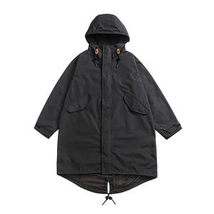Abrigo de longitud media estilo <span class=keywords><strong>militar</strong></span> a cuadros Retro Ami M51 para <span class=keywords><strong>hombre</strong></span>, corte holgado, estilo <span class=keywords><strong>PARKA</strong></span>, ropa exterior con forma de cola de pez - Product Image 3