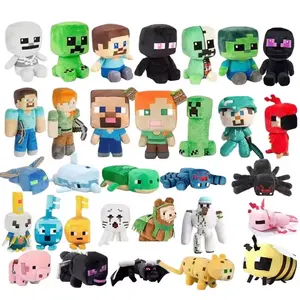 My world doll coolie afraid Pink Pig Zombie Man Tiger Cat Spider Endershadow dragon plush toy doll