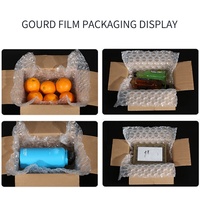 Sac personnalisé de haute qualité PE bulle d'air protéger emballage gonflable bulle sac de remplissage pour verre protecteur de bouteille de vin