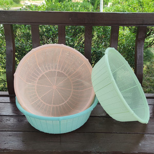 Cesta de drenaje hueca grande de 37 cm, material PP, cesta para lavar verduras y frutas, para uso doméstico - Product Image 2