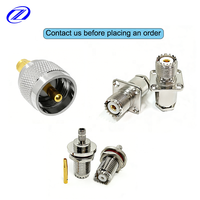 Adaptador UHF SO239 PL259 UHF a SMA BNC N F FME TNC MCX MINI UHF LMR400 RG58 Conectores Coaxiales (RF) Antena RF