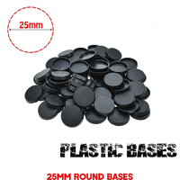 Bases rondes en plastique de précision de 25 mm pour miniatures de wargames, moulage par injection personnalisé, accessoires de jeu en grande quantité