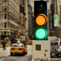Feu de signalisation LED de 300 mm avec compte à rebours