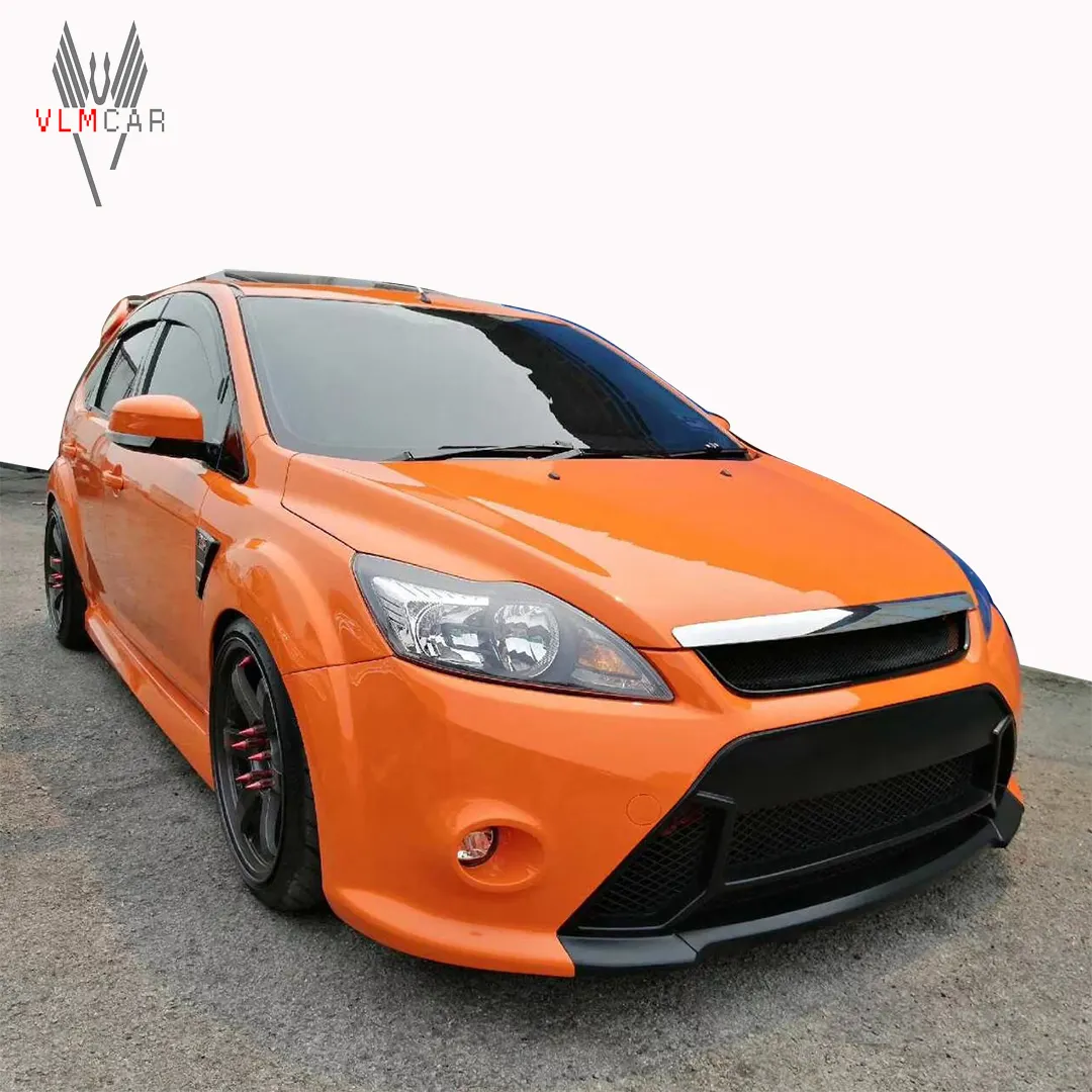 FOR FORD FOCUS HATCHBACK CAR BODY KIT RS TYPE FRONT REAR BUMPER SIDE SKIRTS SPOILER 09-15 auto stoßstange