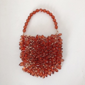 Bolsos de Perlas Tejidos a Mano de Marca de Moda, Bolso de Mano Vintage para Fiesta, Bolso Pequeño, Mini Bolso Cruzado - Product Image 6