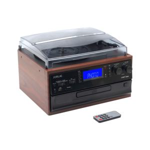 Classique MDF Rétro Record Vinyle Lecteur Phonographe avec cache-poussière <span class=keywords><strong>Bluetooth</strong></span> Am FM <span class=keywords><strong>Radio</strong></span> <span class=keywords><strong>Cassette</strong></span> <span class=keywords><strong>CD</strong></span> <span class=keywords><strong>USB</strong></span> Tourne-disque En Bois - Product Image 5