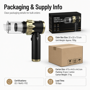 Multi-Function 4000Pa Cordless Handheld Vacuum Cleaner Portable <b>Car</b> Vacuum <b>Blower</b> Inflator Deflator with 7 Accessories OEM ODM - Product Image 6