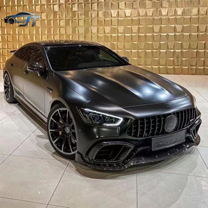 Kit carrosserie compact en fibre de carbone style B modifié pour AMG GT63, comprenant lèvre avant et déflecteur d'air arrière - Product Image 2