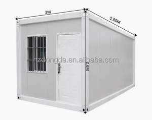20 feet có thể tháo rời container nhà nhỏ <span class=keywords><strong>Modular</strong></span> đúc sẵn sống cho cắm trại cho văn phòng nhà hội thảo làm bánh sandwich Bảng điều chỉnh - Product Image 4