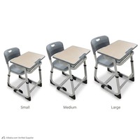 Ensemble de bureau et chaise ergonomiques modernes pour l'école, hauteur réglable, mobilier de classe pour étudiants, table d'apprentissage pour l'école primaire et secondaire