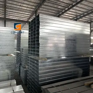 Steel Hot DIP /Pre-Galvanized Cable Silver Trunkig Tray With CE