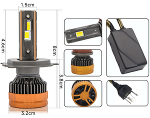 شريط مصابيح أمامية <span class=keywords><strong>LED</strong></span> ثلاثي الألوان من TCYATO مع جهاز تحكم عن بعد، مصباح H4 <span class=keywords><strong>LED</strong></span> وامض بجهاز تحكم عن بعد، مصباح H11 <span class=keywords><strong>LED</strong></span>، مصابيح <span class=keywords><strong>LED</strong></span> للسيارات - Product Image 5