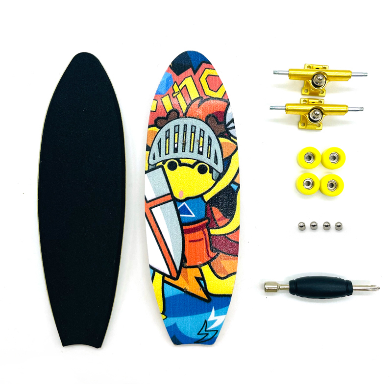 Jouet Doigt Simulation Surf Skateboard Portable Set De 4 Planches De