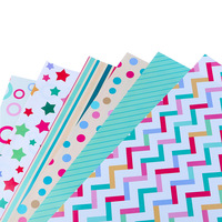 Papier cadeau imprimé à pois, étoiles et rayures pour emballage de boîtes cadeaux, écologique, papier de soie artistique 80 g/m², 70 x 50 cm