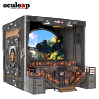 Théâtre dôme 7D Dragon Rider 21 places, simulateur de montagnes russes VR, simulateur de vol en réalité virtuelle, cinéma dôme 12D intérieur
