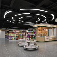 Lustre LED en fer et acrylique sur mesure, forme irrégulière, style industriel, pour bureau, salle de sport, cybercafé, billard, centre commercial