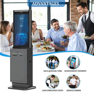 Terminal de paiement Estar 24 pouces, Kiosque de commande automatisé<span class=keywords><strong>e</strong></span>, Machines de commande en libre-service, Équipement de supermarché, Système de gestion des files d'attente - Product Image 5