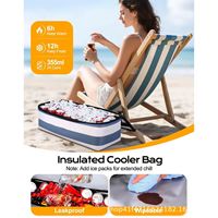 Tas Pantai Tahan Air dengan Kantong Pendingin yang Dapat Dilepas untuk Wanita, Cocok untuk Liburan