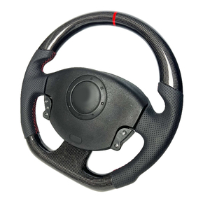 <span class=keywords><strong>Volant</strong></span> en Cuir Noir Fibre de Carbone avec Couleur Modifiable, Alcantara, et Possibilité d'Ajouter des LED, Entièrement Personnalisable <span class=keywords><strong>pour</strong></span> <span class=keywords><strong>Megane</strong></span> <span class=keywords><strong>2</strong></span> - Product Image 3