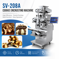 Machine à déposer des biscuits automatiques à double couleur LONGYU SV-208A, 60-80 pièces/min, équipement commercial pour la fabrication de biscuits pour boulangerie