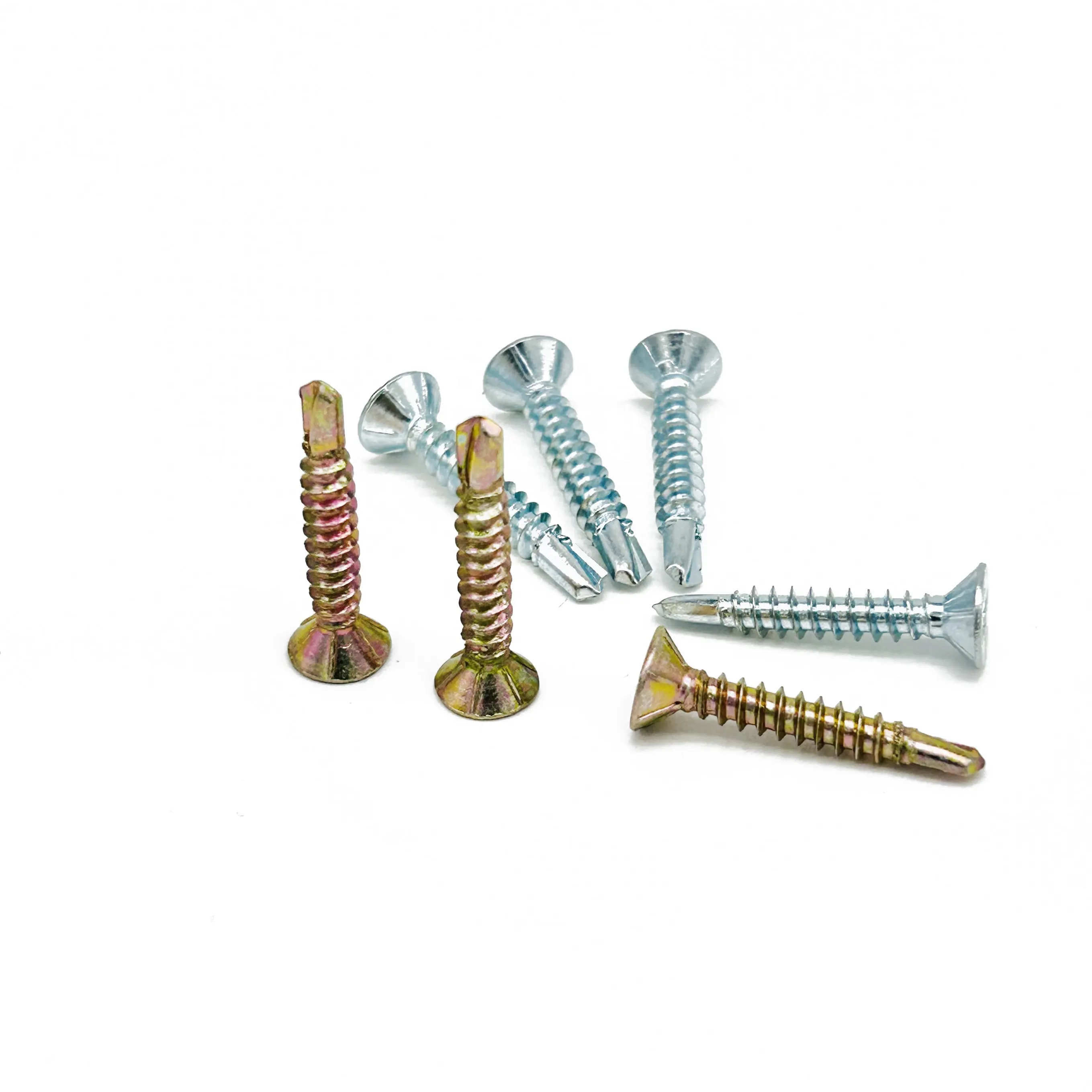 Factory price Countersunk head self drilling screw Hylex screws with ribs for metal